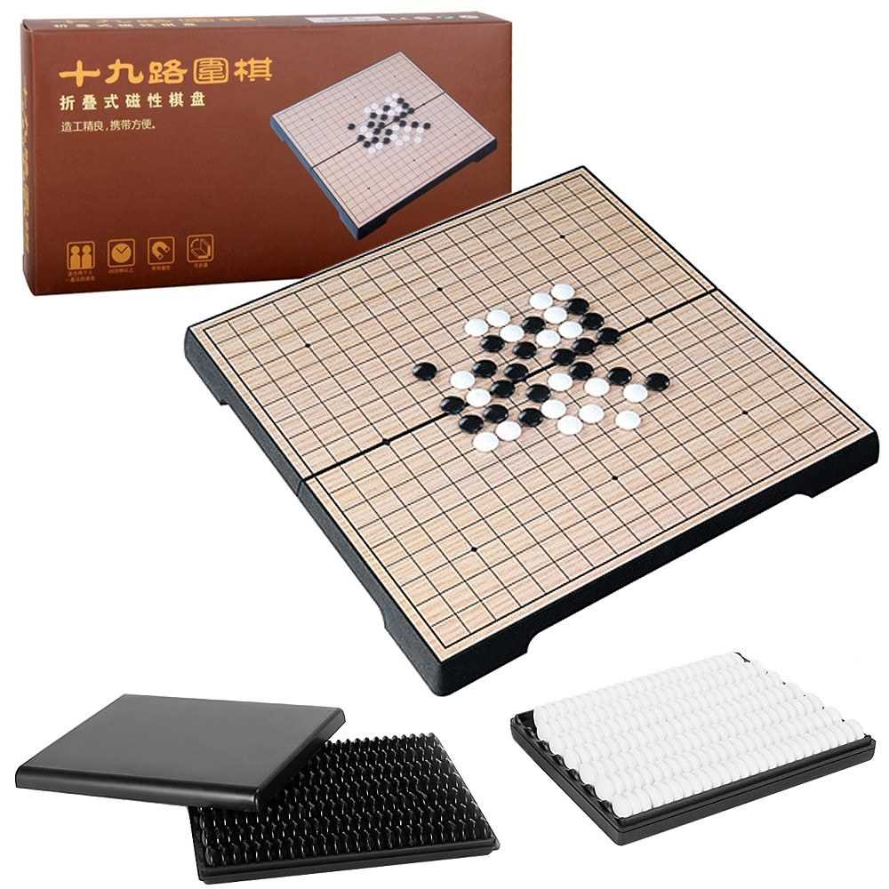 Go Game Set 19x19 Folding Board Game Set Travel Portable