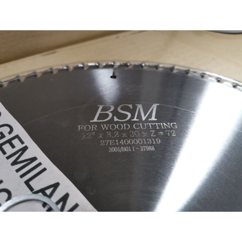 LS GEMILANG ORIGINAL (NORWAY) 10'' X 60T BSM CIRCULAR SAW BLADE WOOD