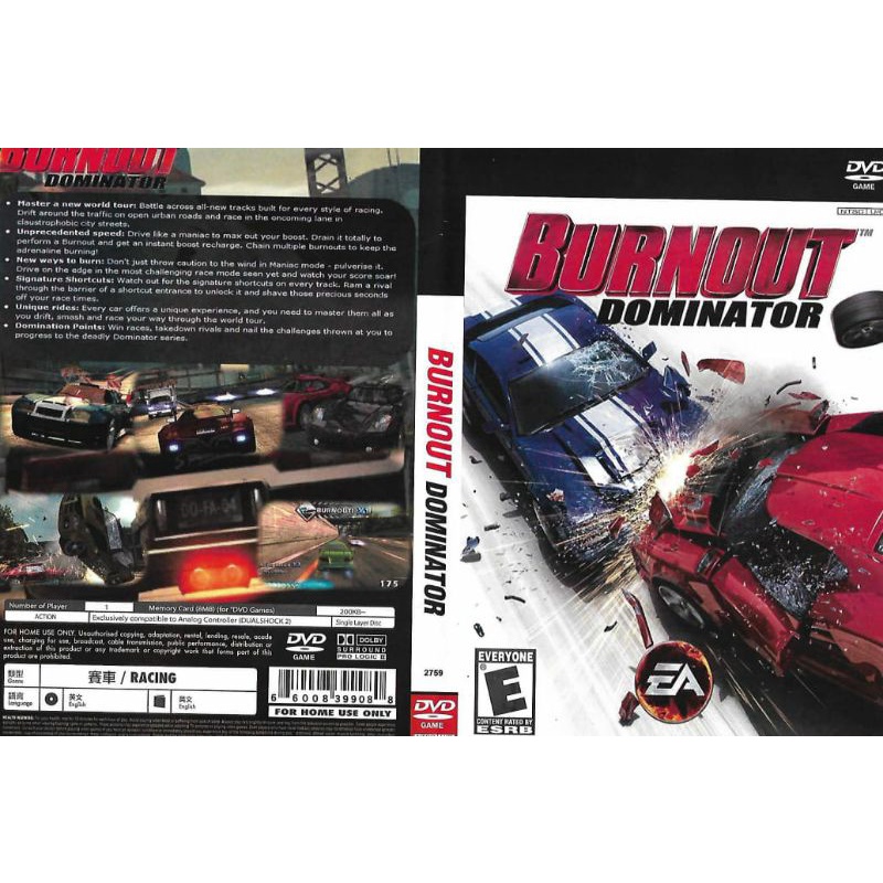 [PS2 GAMES] Burnout Dominator | Shopee Malaysia