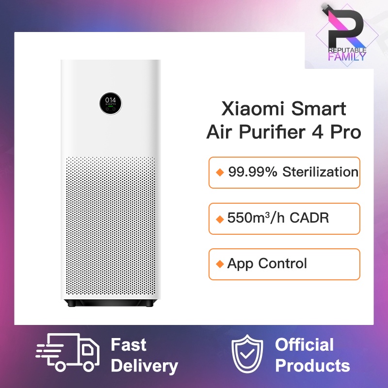 【Global Version】Xiaomi Air Purifier 4 / 4 Pro Intelligent OLED Display ...