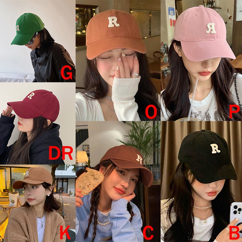 Korean Hats Sports Letter Printed Peaked Hat All-match Baseball Hat  Embroidery