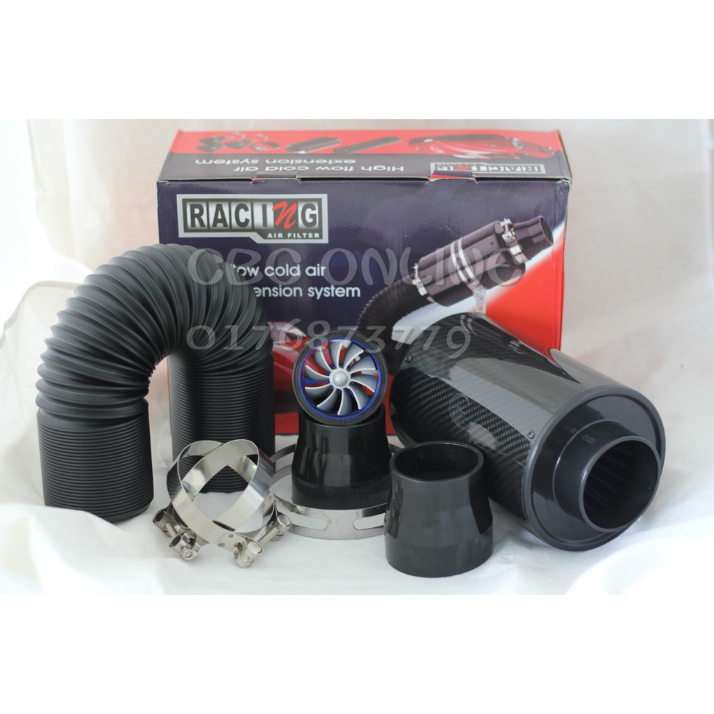 Carbon Air Filter with Turbo Fan Intake Hose | Shopee Malaysia