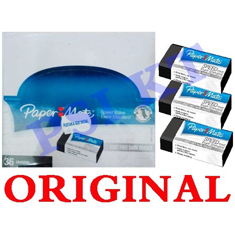 PAPER MATE SPEED ERASE EXAM STANDARD DUST FREE DARK ERASER SM40741002 ...