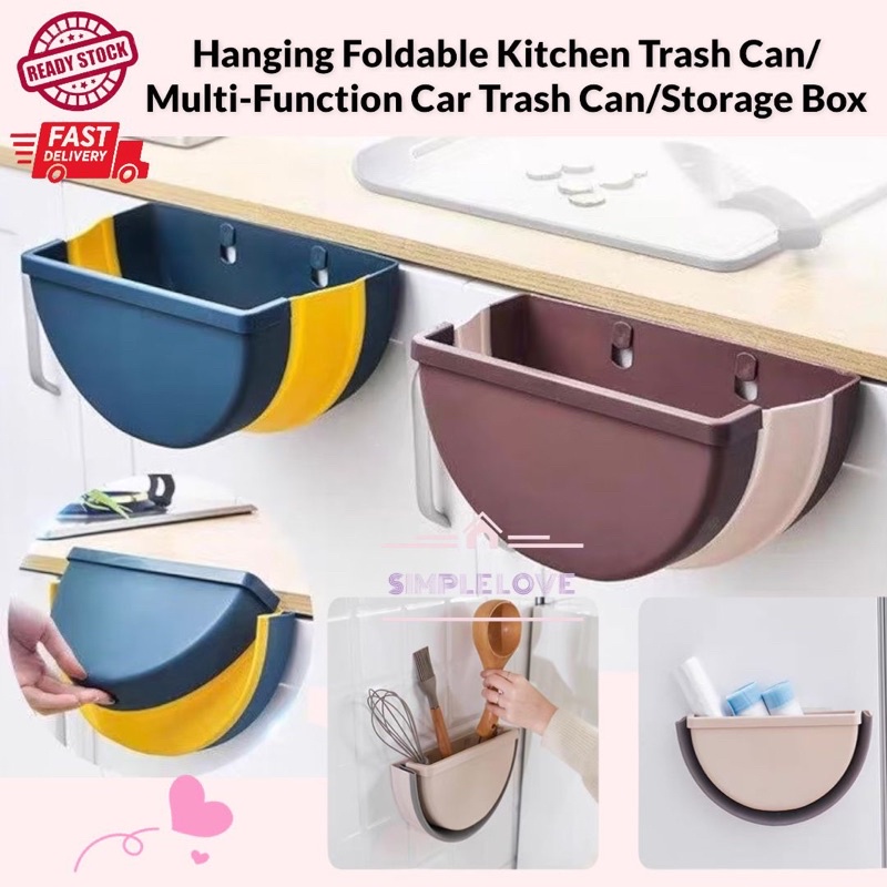 🔥Ready Stock🔥Creative European Style Hanging Foldable Kitchen Trash ...