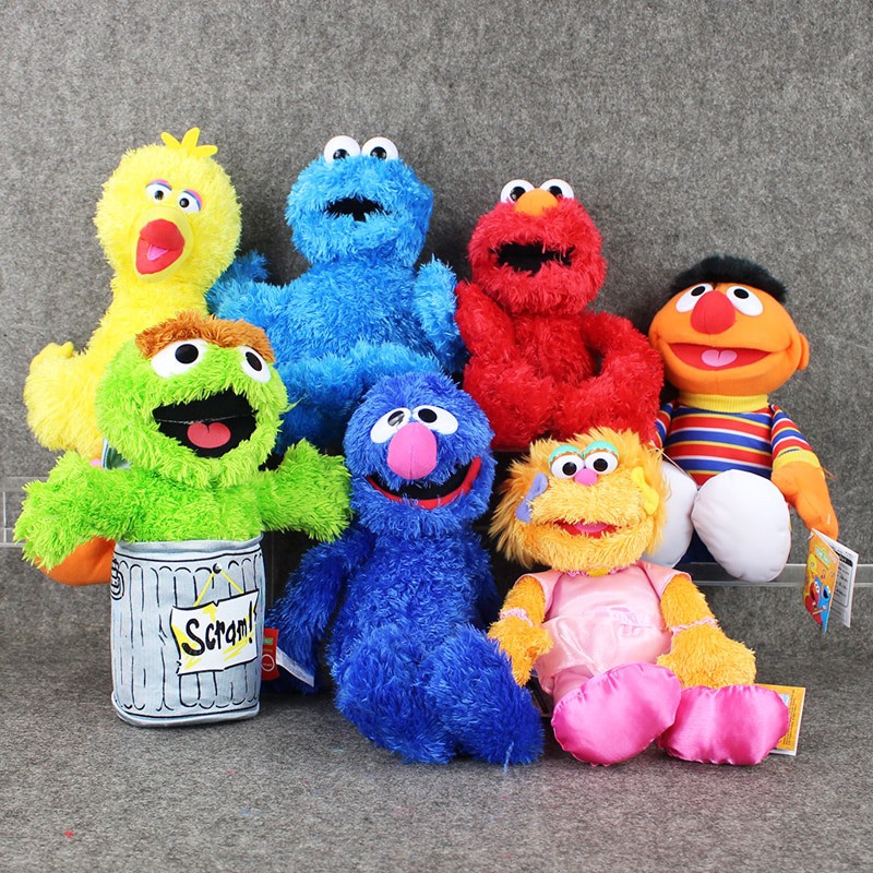 Sesame Street 30cm Stuffed Toy Elmo Cookie Big Bird Monster Soft