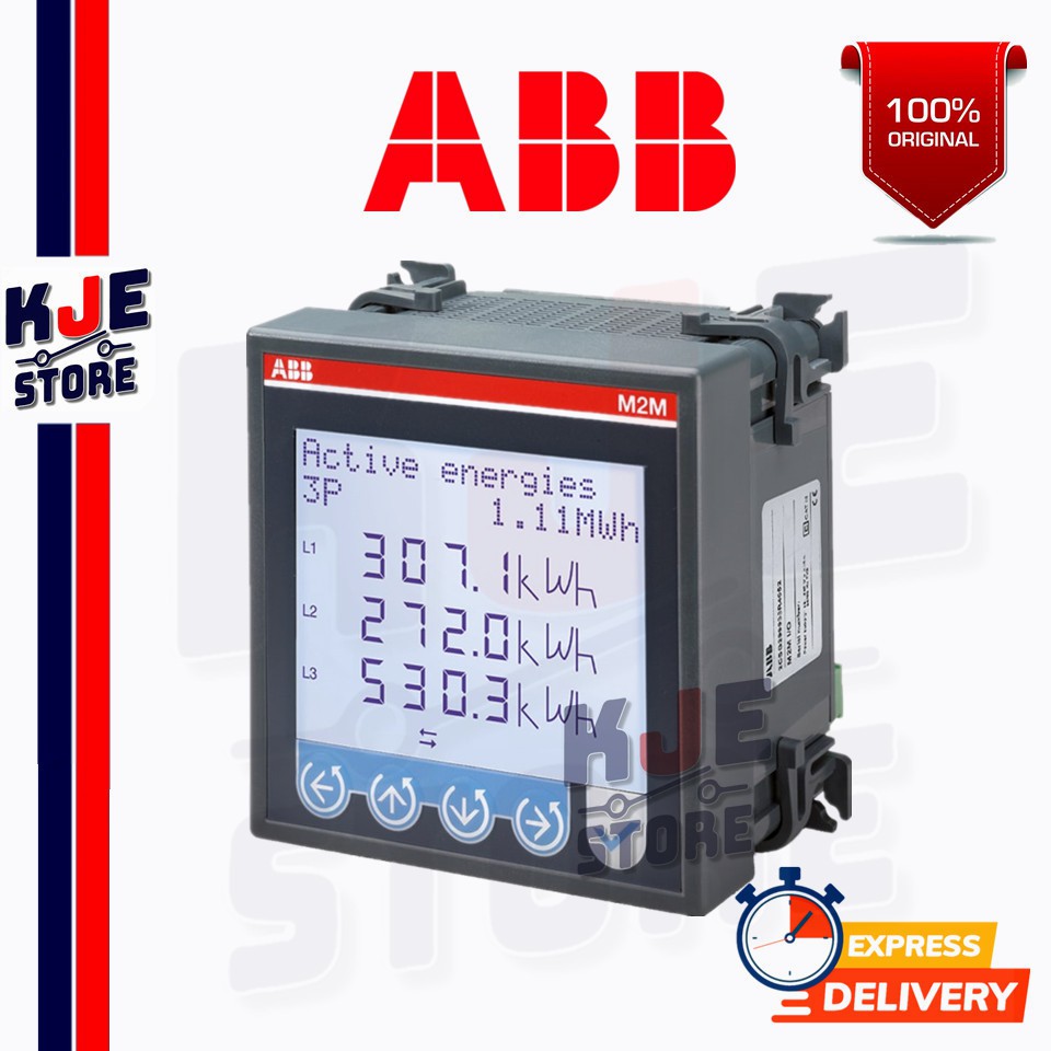 ABB M2M LV MODBUS , 3 Phase LCD Digital Power Meter [2CSG296992R4052