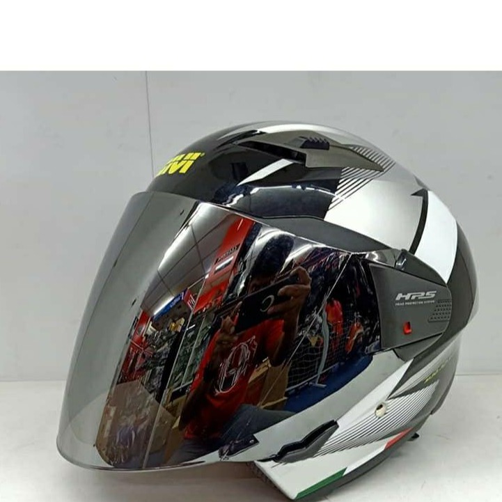 VISOR GIVI HELMET SCUDO M35.0 M30.3 OPEN FACE HELMET WITH GRAPHIC ...