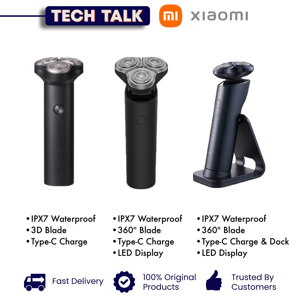 Xiaomi Mijia Mi Electric Shaver S300 / S500 / S700 360 degrees Head ...