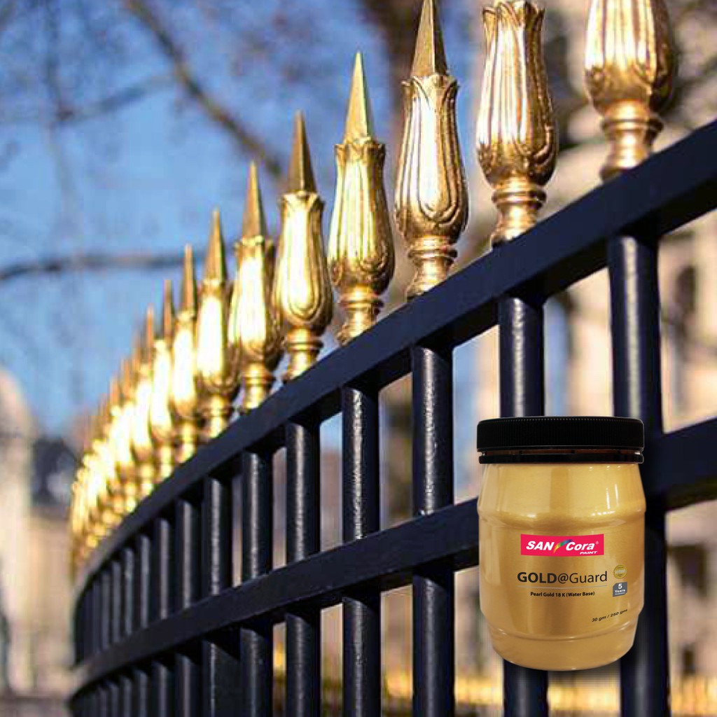 (30grams) SANCora GOLD@Guard Pearl Gold 18K Shining Water Based Paint ...