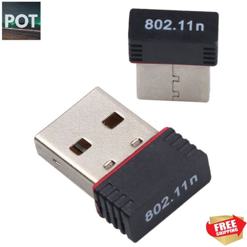 Dongle USB Wifi Adapter Receiver Wifi Wireless 150Mbps Lan Card Kad ...