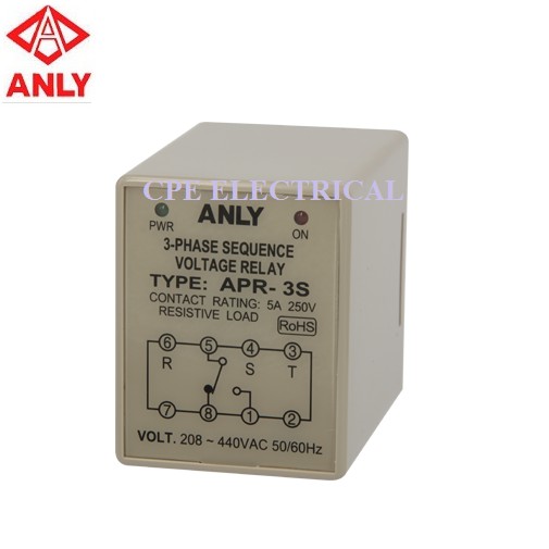 ANLY APR3S 3 Phase Sequence Voltage Relay Shopee Malaysia