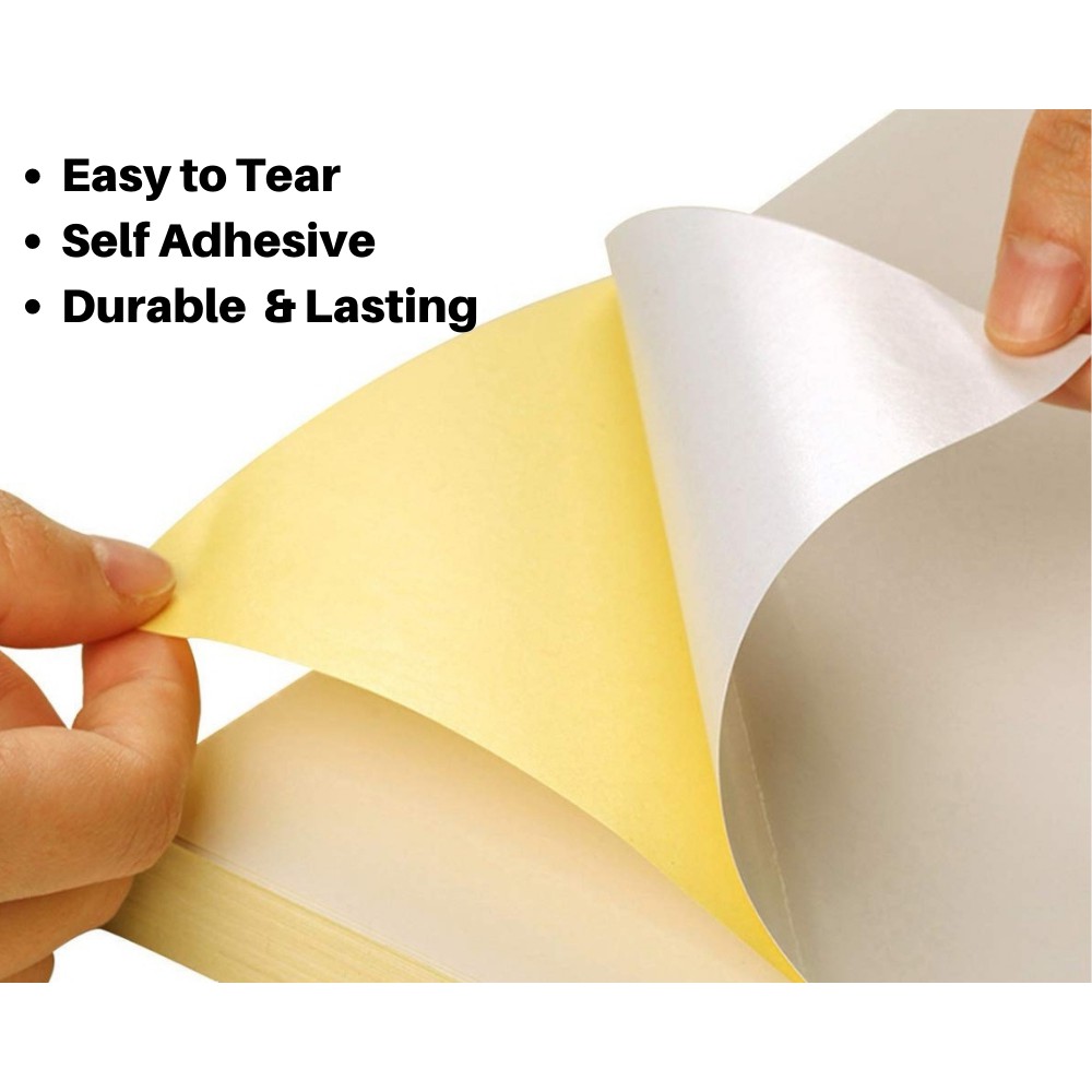 Printable Sticker A4 Gloss White Label / Kraft Paper / Transparent ...