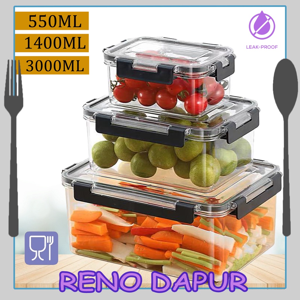 Food Storage Container Airtight Tupperware Refrigerator Storage Box ...