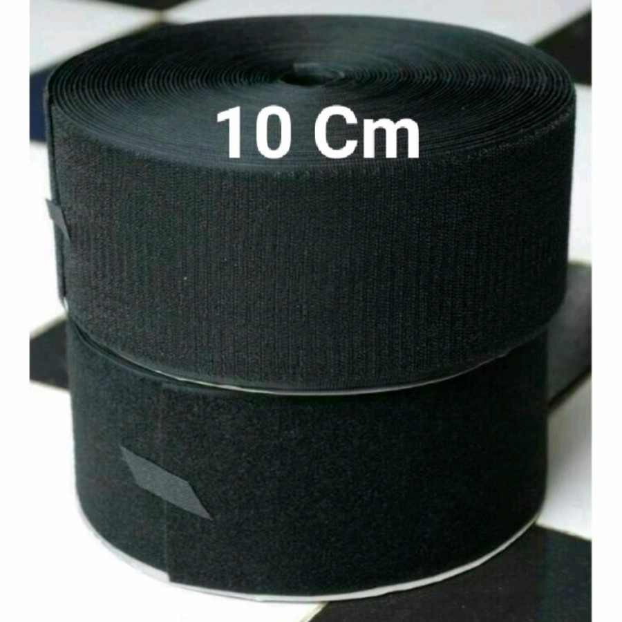 Velcro Strap/Magic Tape Fabric Adhesive Uk 10cm (Per roll) Shopee