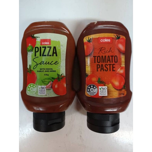 Coles Squeezy Pizza Tomato Sauce Paste 415g Shopee Malaysia