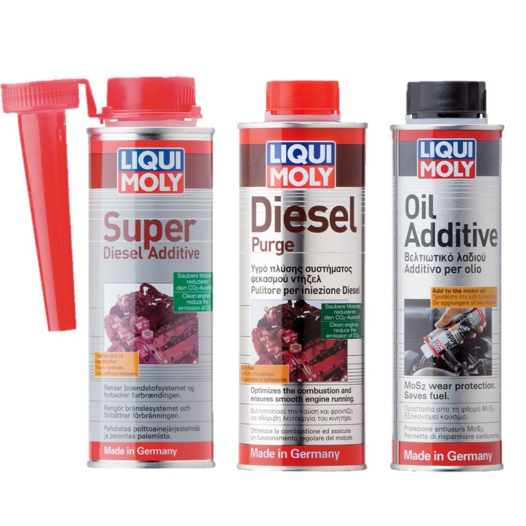 Liqui Moly Super Diesel Additive Fuel Injector Cleaner + Diesel Purge  Treatment