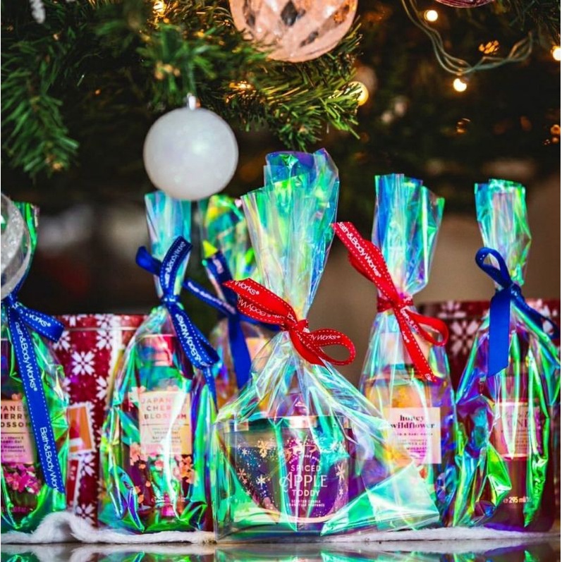 Plastic Wrapping HAMPERS BIRTHDAY GIFT SET! Vs BBW GIFT SET PLASTIC