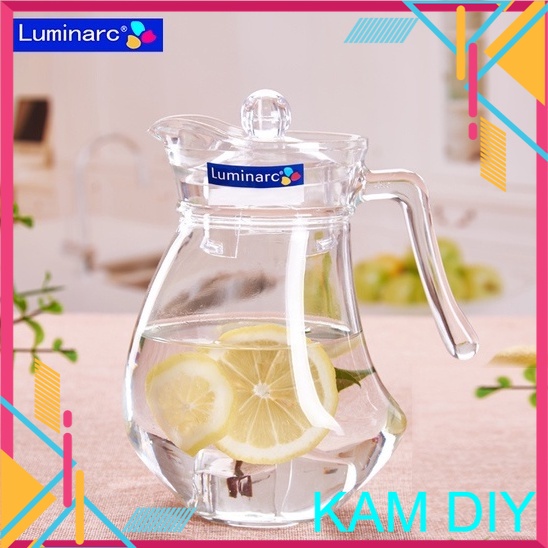 Luminarc Wavy Water Jug 1 3l Glass Drink Serving Pitcher Jag Air Kaca Teko Bekas Jus Jamuan Raya