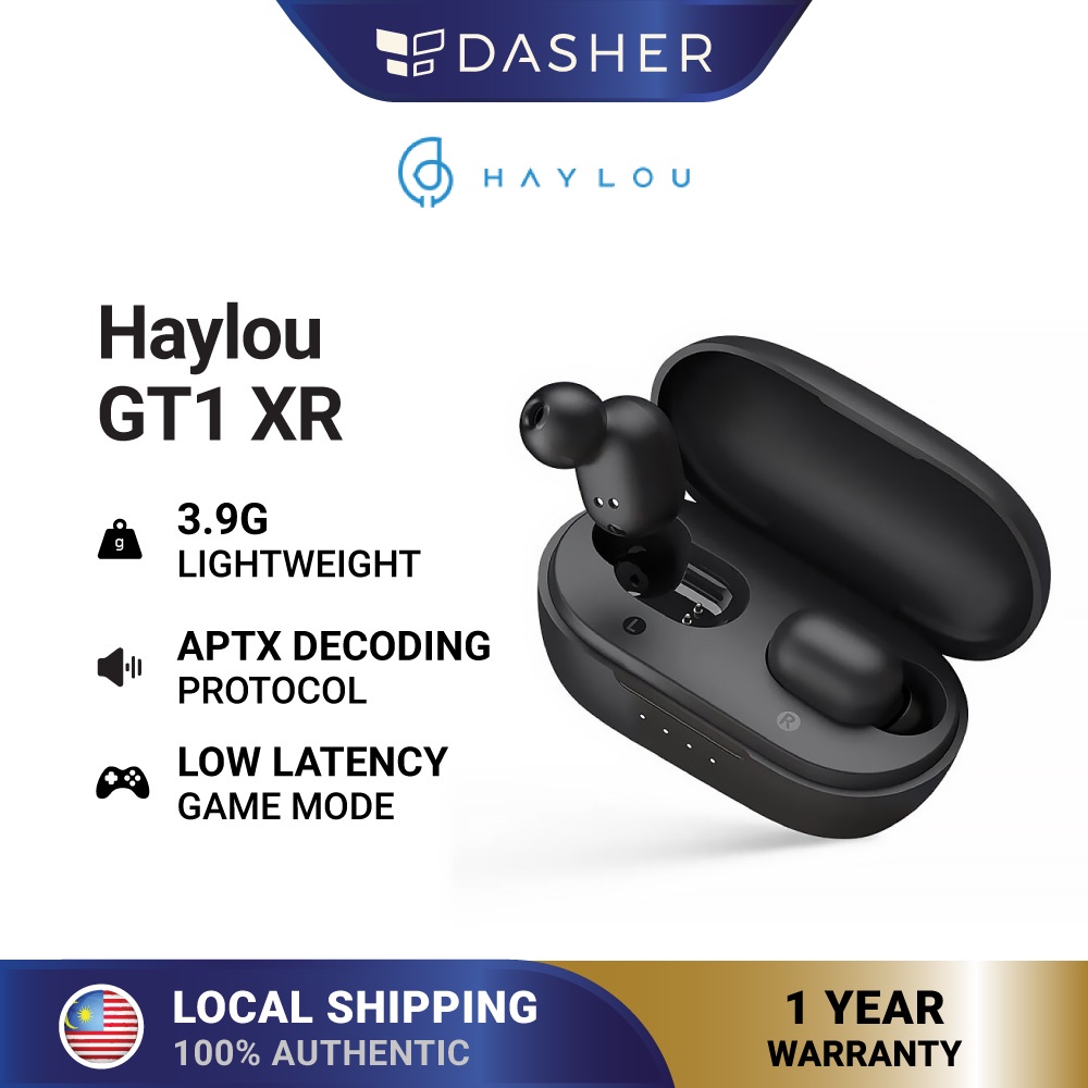 LATEST Haylou GT1 XR TWS Wireless Bluetooth 5.0 Earbuds With Qualcomm QCC3020 Chip Stereo and Gaming Low Latency