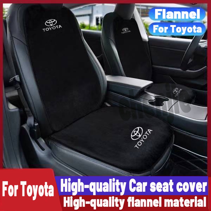 【ready stock】Full set Highquality flannel material car seat cover/Four