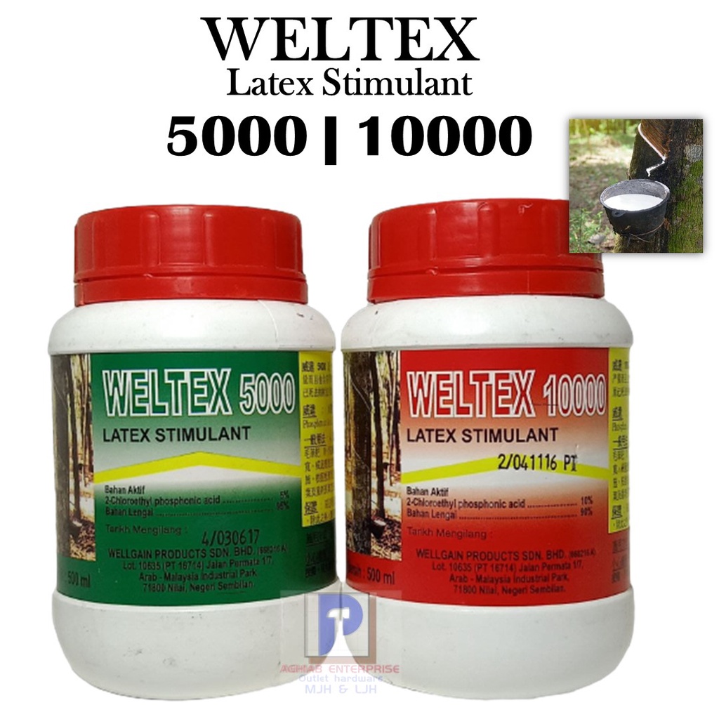 Weltex 500010000 Latex Stimulant 500ml Penggalak Susu Getah Green