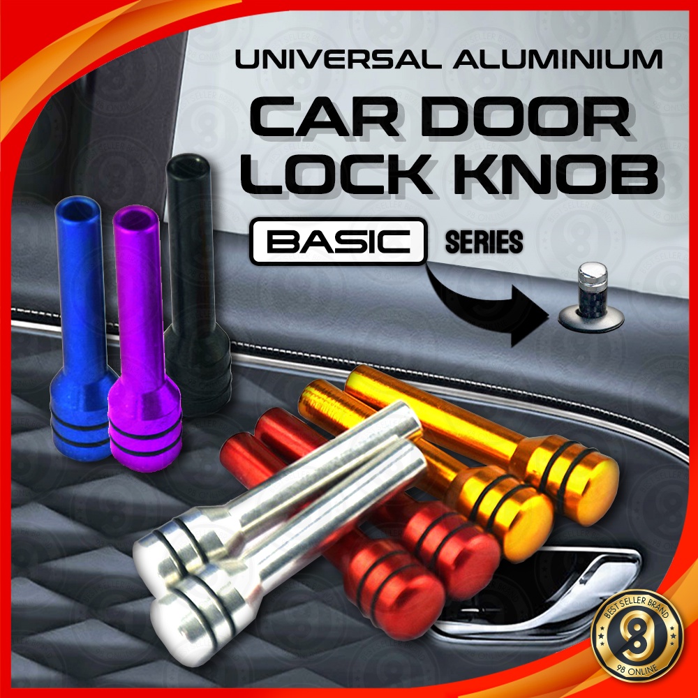 1pcs Universal Aluminum Interior Door Lock Knob Pins for Car Truck