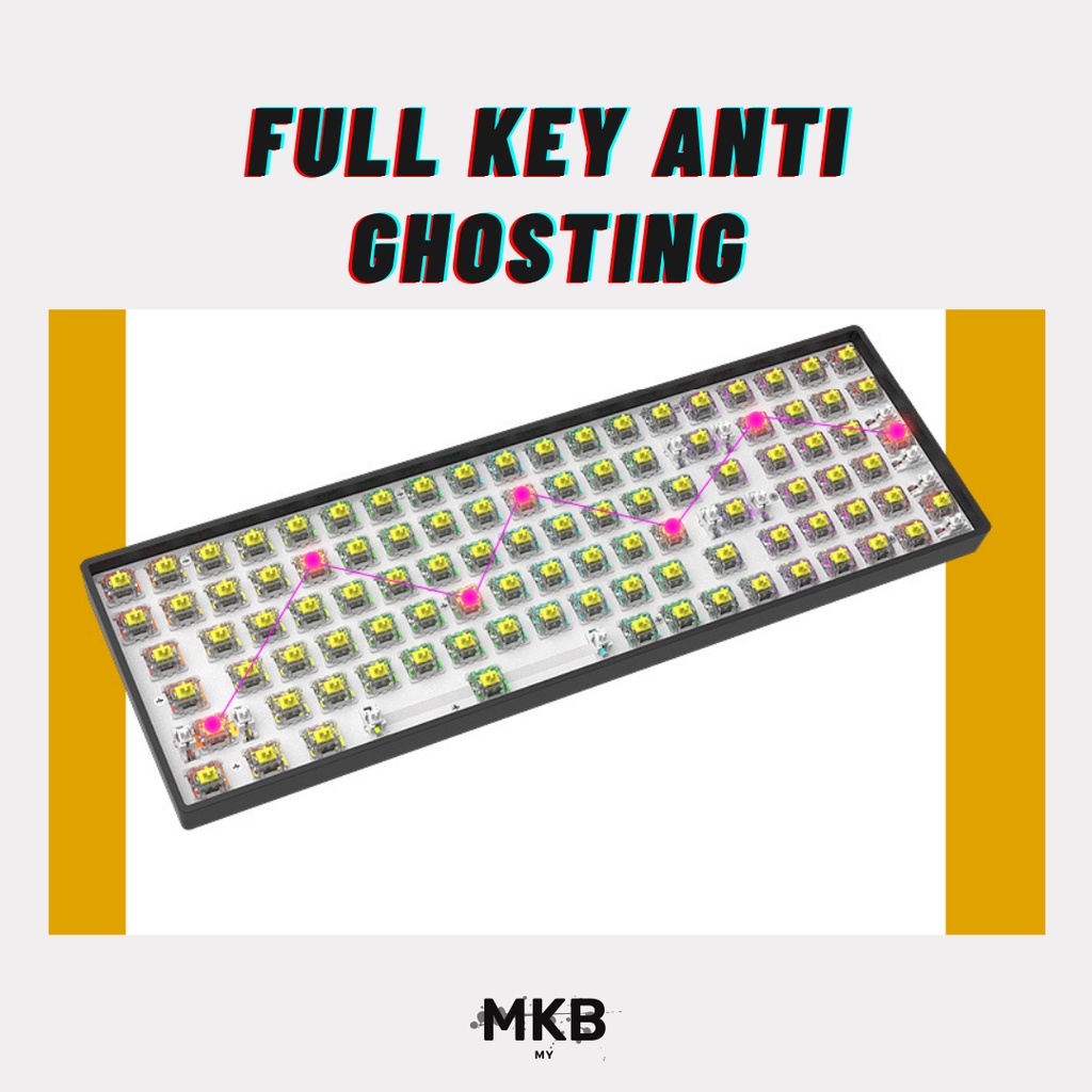 [READY STOCK] DK100 Mechanical Keyboard Kit HotSwap Customisable RGB