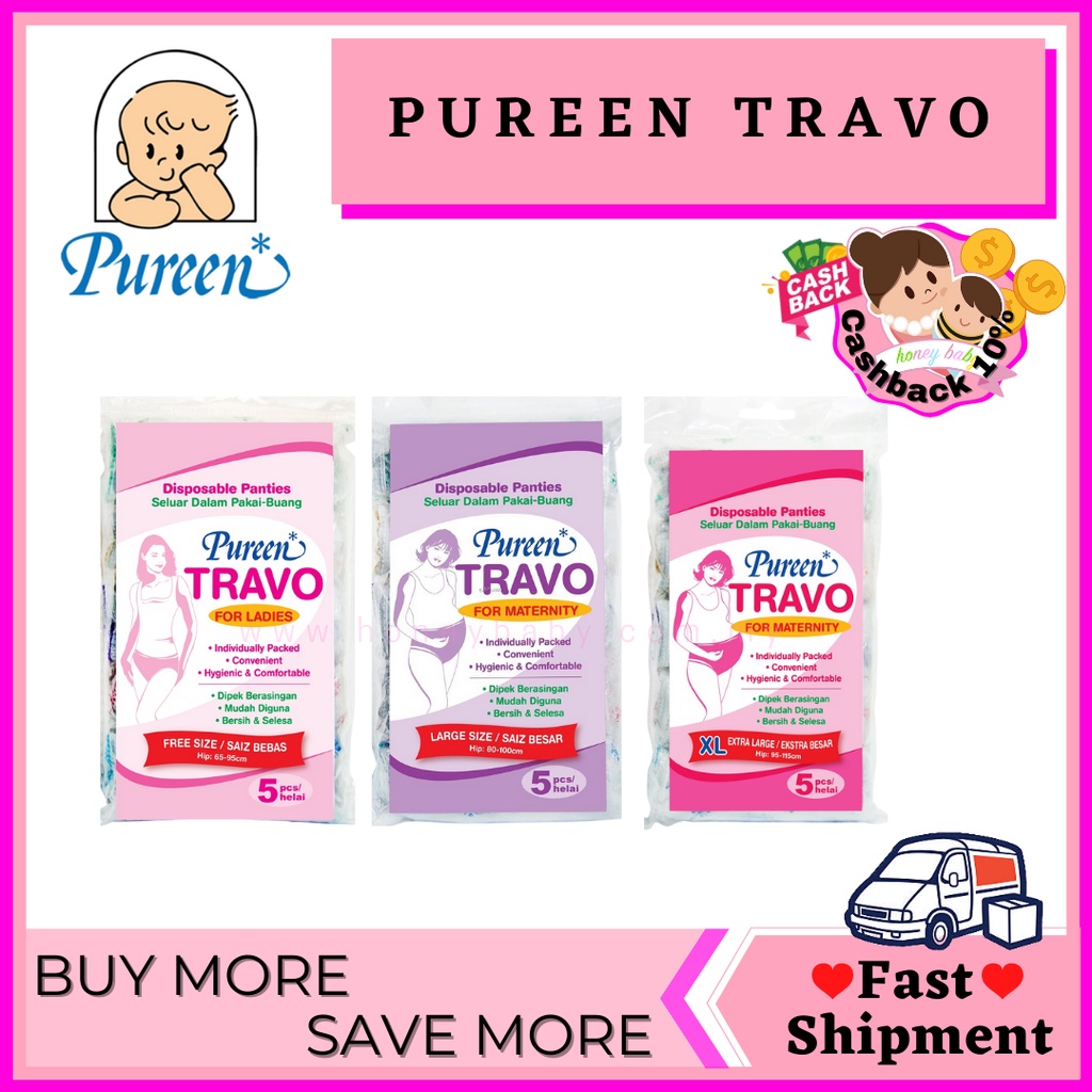 Brand new Pureen disposable panties 5pcs, Babies & Kids, Maternity