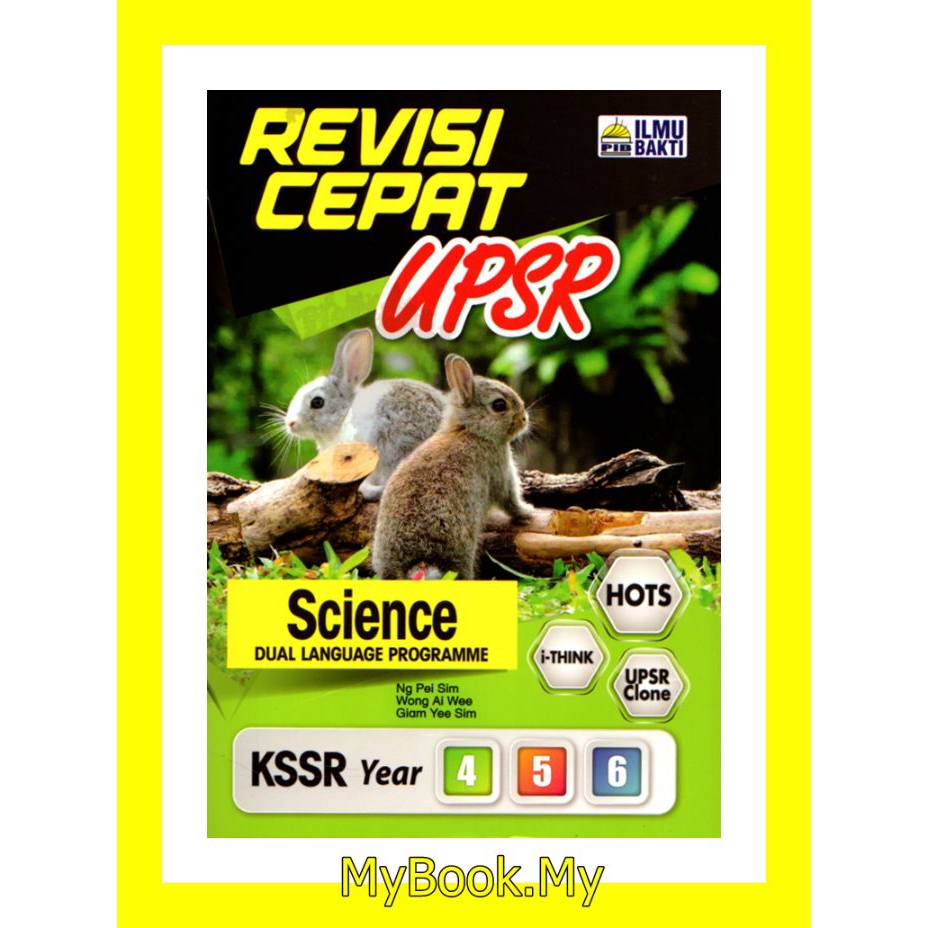 MyB Buku Rujukan/Nota : Revisi Cepat UPSR KSSR Tahun 4.5.6 - Science ...