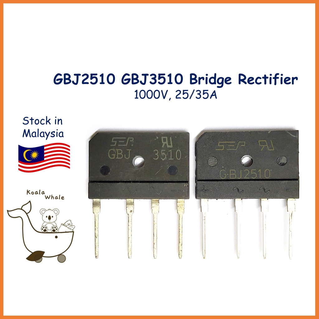 GBJ3510 GBJ2510 1000V 35A 25A Bridge Rectifier Penerus Jambatan KBJ3510 ...