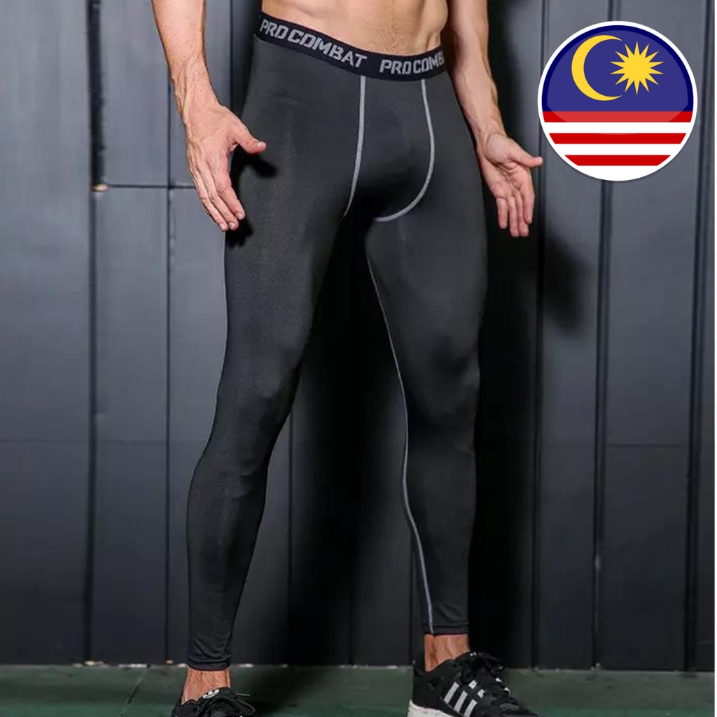 Pro Combat Unisex Legging Tight Gym Running Fitness Adult Sport Pants  Seluar Sukan Long/Short/3Quarter 6 Size