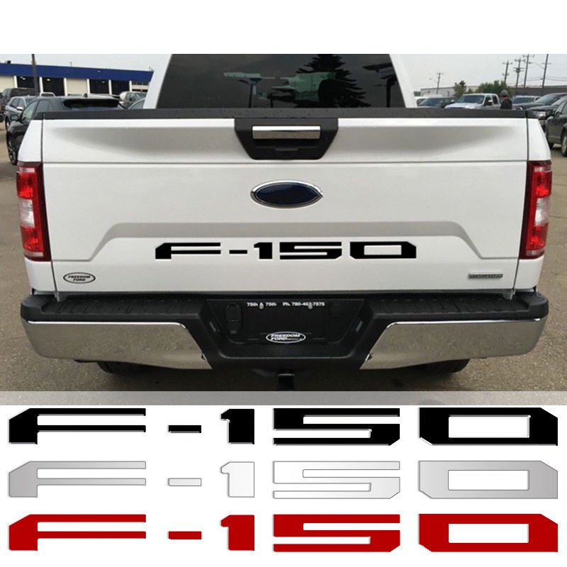 Rear logo for Ford F-150 F150 groove built-in font letter emblem Trunk ...