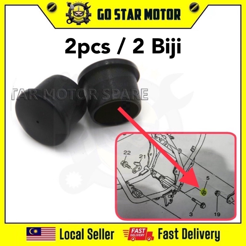 YAMAHA RXZ RXZ135 RXZ MILI CALATYZER BODY FRAME BUSH / FRAME BUSH SET ...