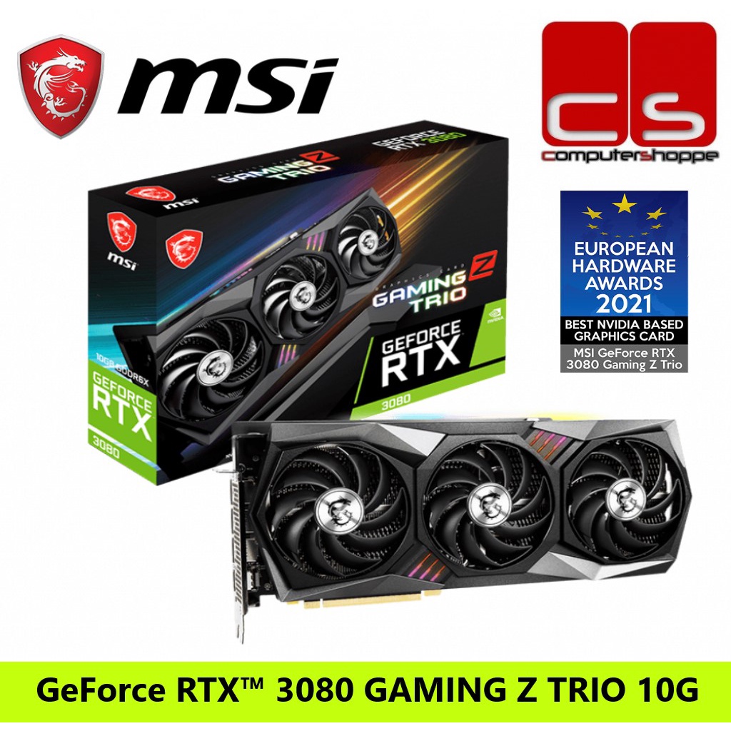 MSI GeForce RTX 3080 GAMING Z TRIO 10G GDDR6X | Shopee Malaysia