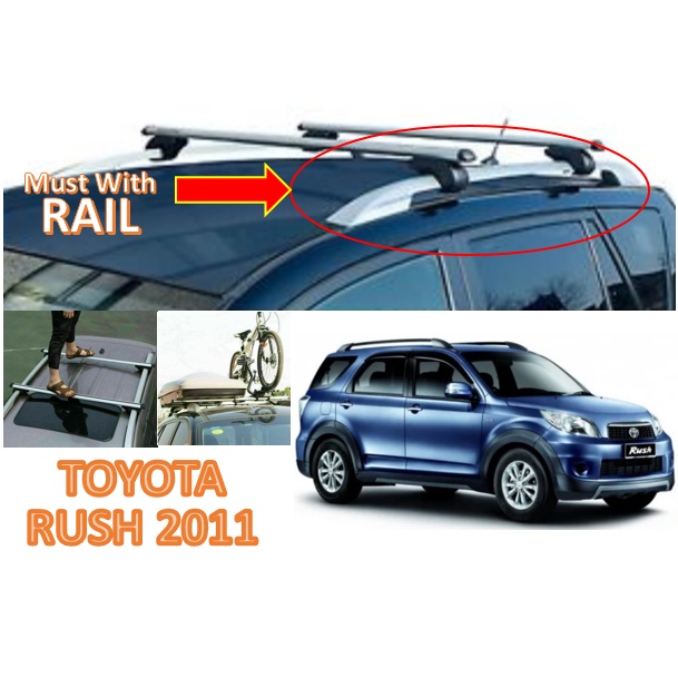 Toyota rush roof discount rail