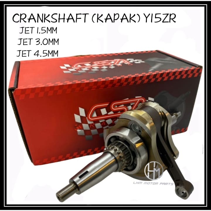 Y15ZR KAPAK CSA RACING CRANKSHAFT JET 1.5MM 2MM 3MM 4MM 4.5MM 6MM (+3MM ...