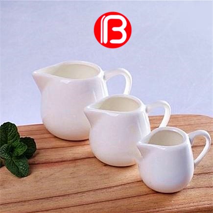 Ceramics Seasoning Jar Creamer Container Cup Tableware White Milk