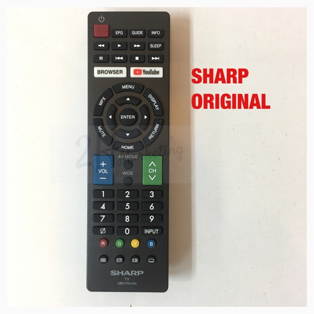 SHARP TV REMOTE CONTROL ORIGINAL GB275WJSA Shopee Malaysia
