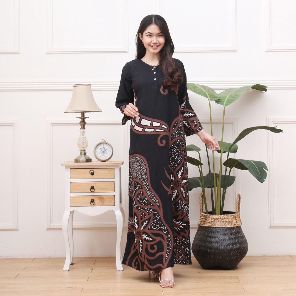 Floretta batik Negligee Sogan Negligee batik Nightgown batik Dress Shopee Malaysia