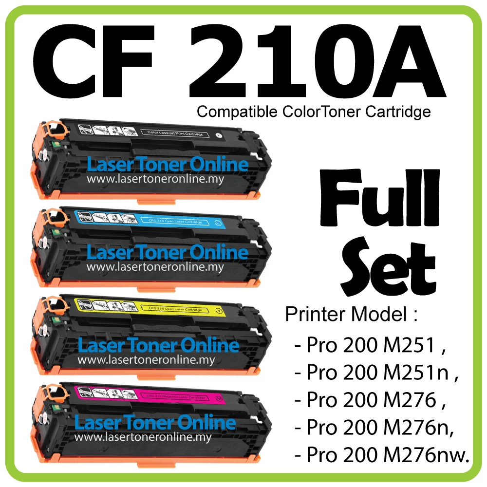 HP 131A Cyan, Magenta, Yellow Toner Cartridges Combo, Pack Of 3, CF211A,CF212A,CF213A