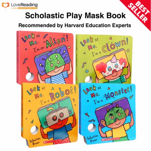 【MaryamBOOKS】 ORIGINAL Look at Me Mask Book I Am A Monster / Clown ...
