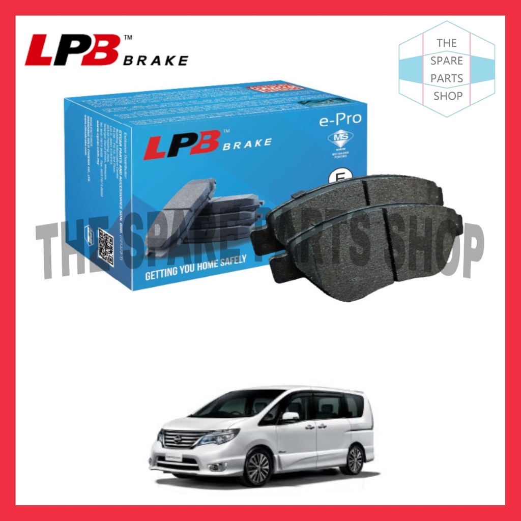 NISSAN SERENA C26 2013-2016 2.0 REAR LPB DISC BRAKE PAD (A20031 ...