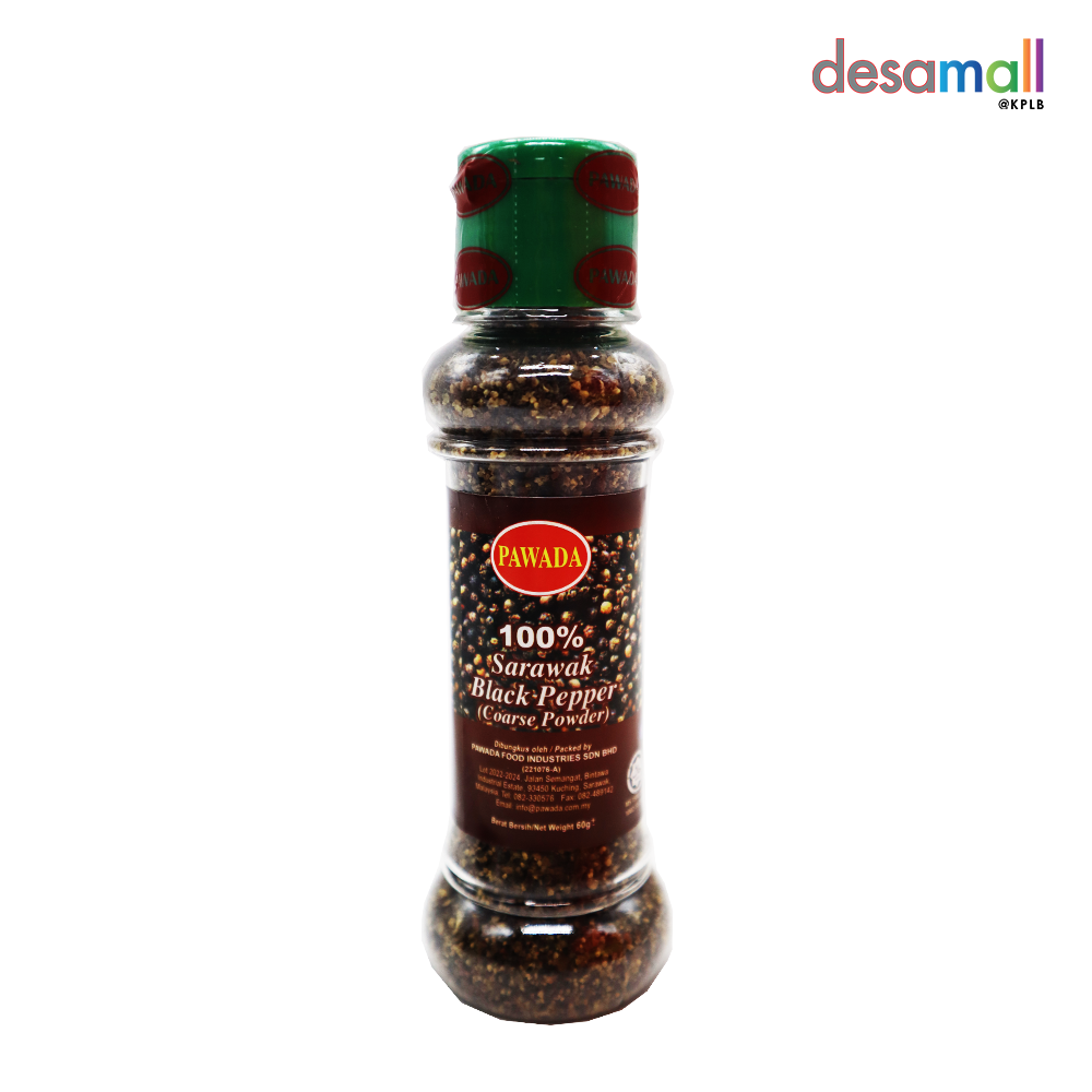 PAWADA 100% Sarawak Black Pepper Coarse Powder (60g ) | Shopee Malaysia