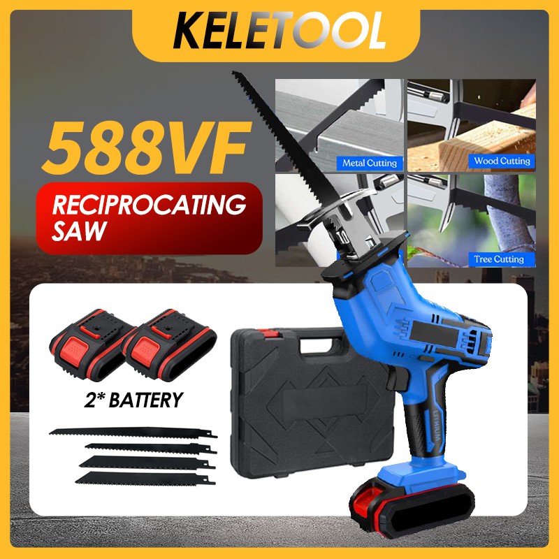 588VF Cordless Reciprocating Saw Wood Metal Cutting Jig Saw PVC Pipe