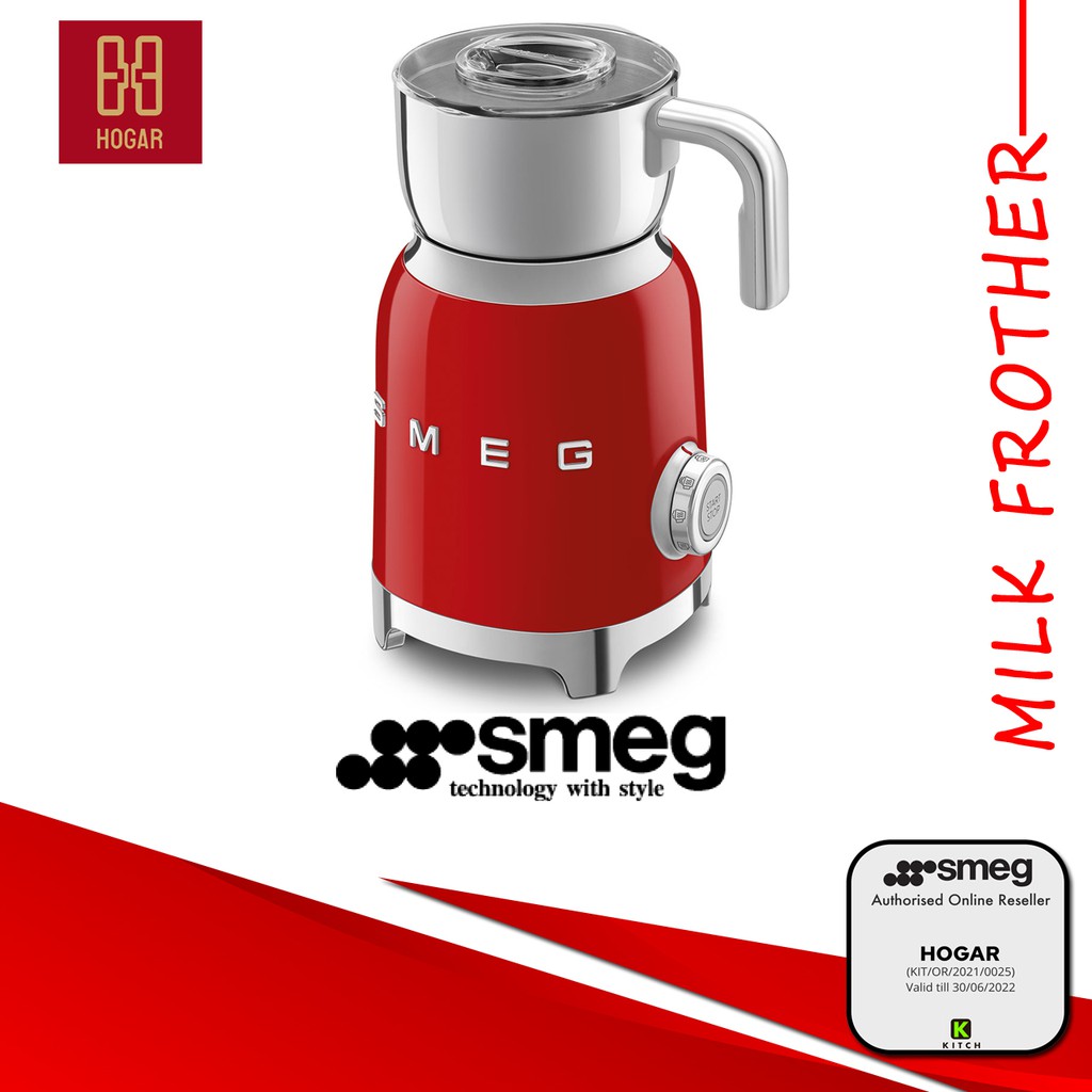 Features & functions of the Smeg Milk Frother, MFF01