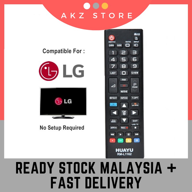 TV Remote Control Replacement - LG LCD/LED TV (Alat Kawalan Jauh TV ...