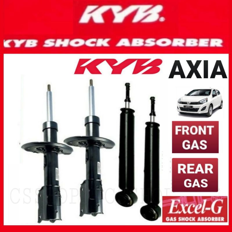 Kyb Perodua Axia Absorber Front And Rear Gas Set Pcs Kyb Original