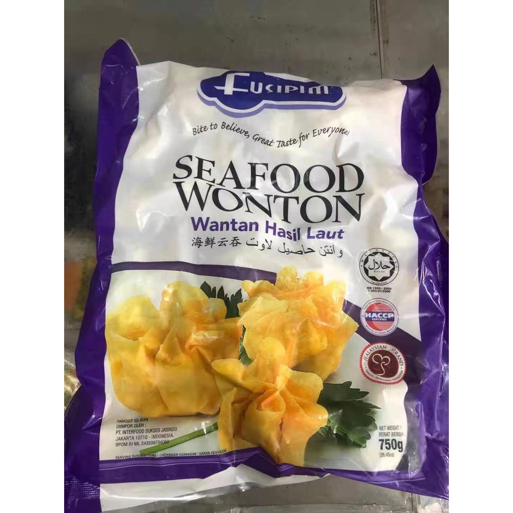 IPOH FOOD SEAFOOD WANTON 750gm ( HALAL ) MIN ORDER ANY 4 FROZEN