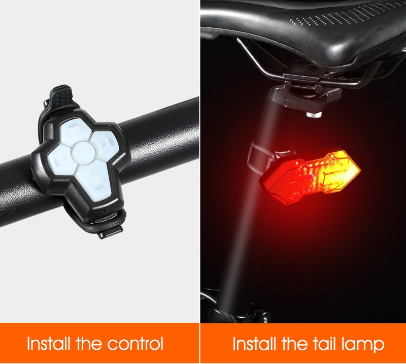 WEST BIKING Lampu Basikal Bicycle Taillight Wireless Remote Bicycle