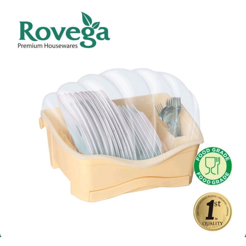 Rovega Premium Dish Rack Shella SDR-800 (Food Grade) Plastic Dish Rack ...